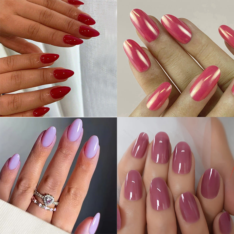 Premium Glänzende Mandel-förmige Nagelkunst Verlängerungen Brehn