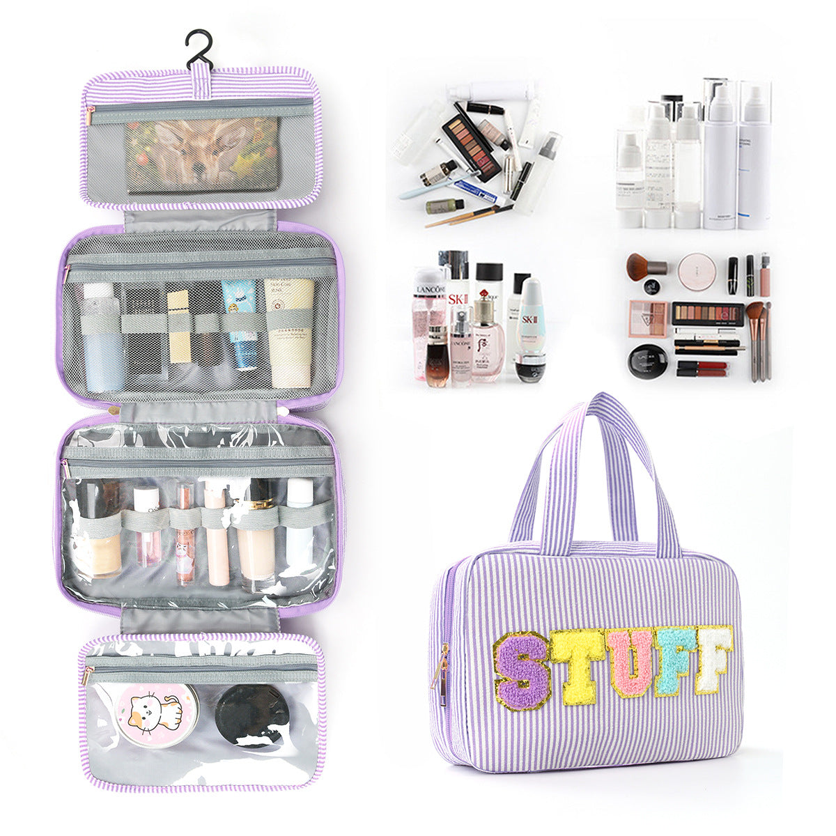 Multifunktionale Kosmetik-Organizer Tasche mit Aufhängbarem Design Brehn