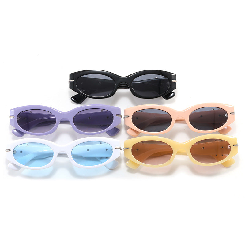 Damen elegante Cat-Eye Sonnenbrille mit modischen Akzenten Brehn