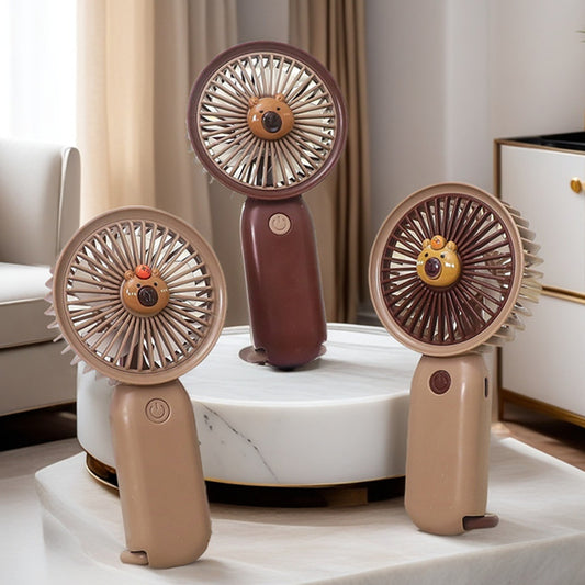 Damen Tragbarer Handventilator mit süßem Bärenmotiv Brehn