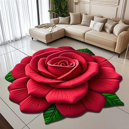 Floral-Themen Plüsch Bereichsteppich