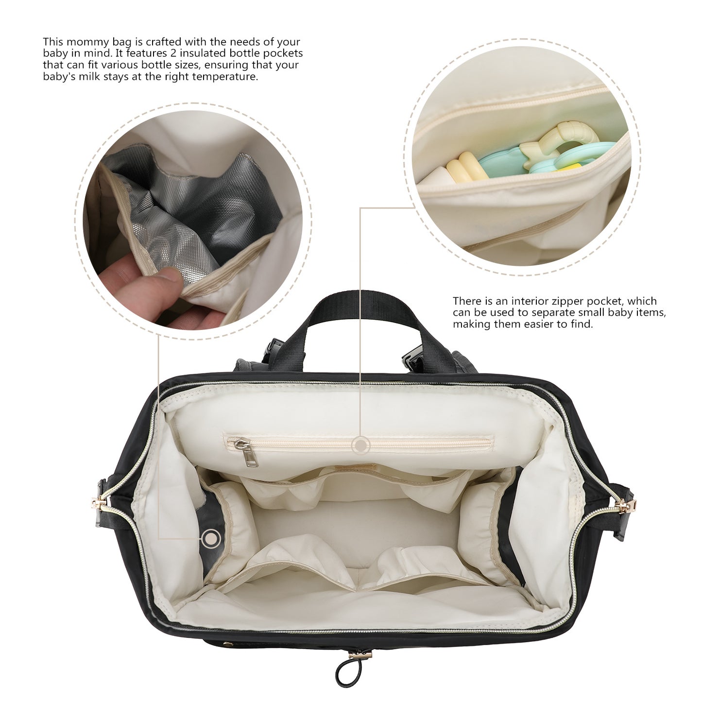 Eleganter und Geräumiger Wickelrucksack Brehn