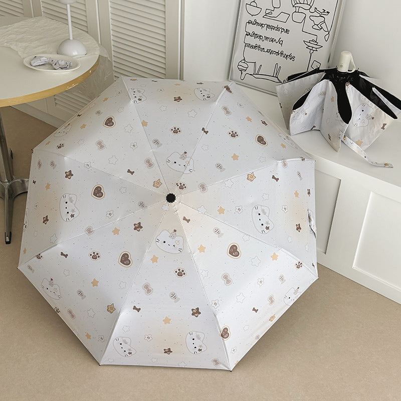 Damen Faltbarer Regenschirm mit charmantem Tierdesign Brehn