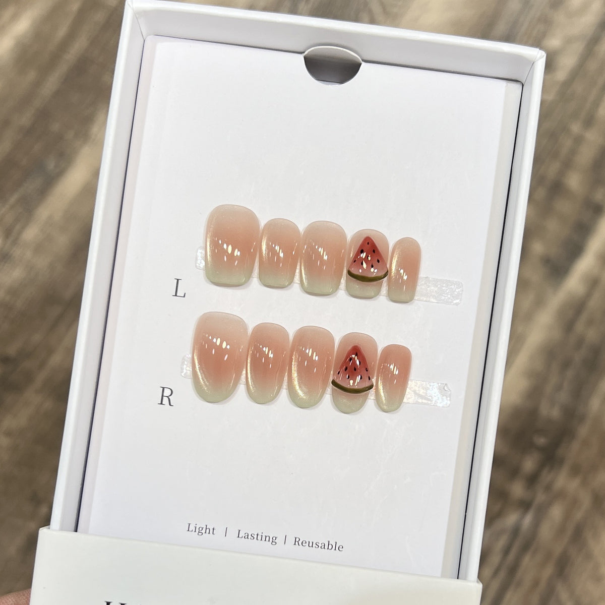 Künstlerische wiederverwendbare Press-On-Nageltips Brehn