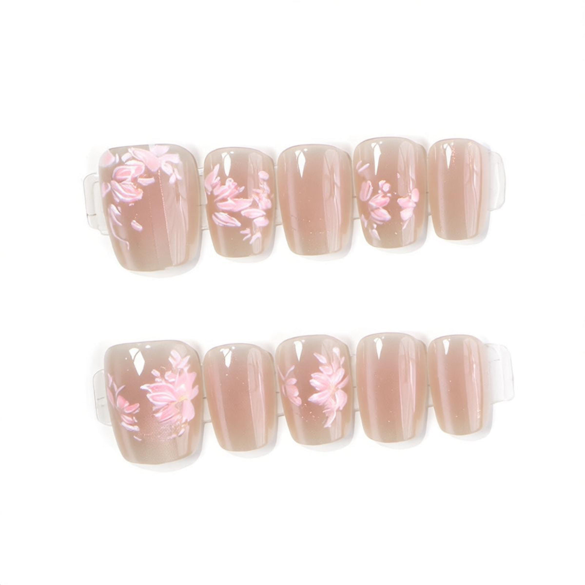 Blumen Design Press-On Nagel Set Brehn