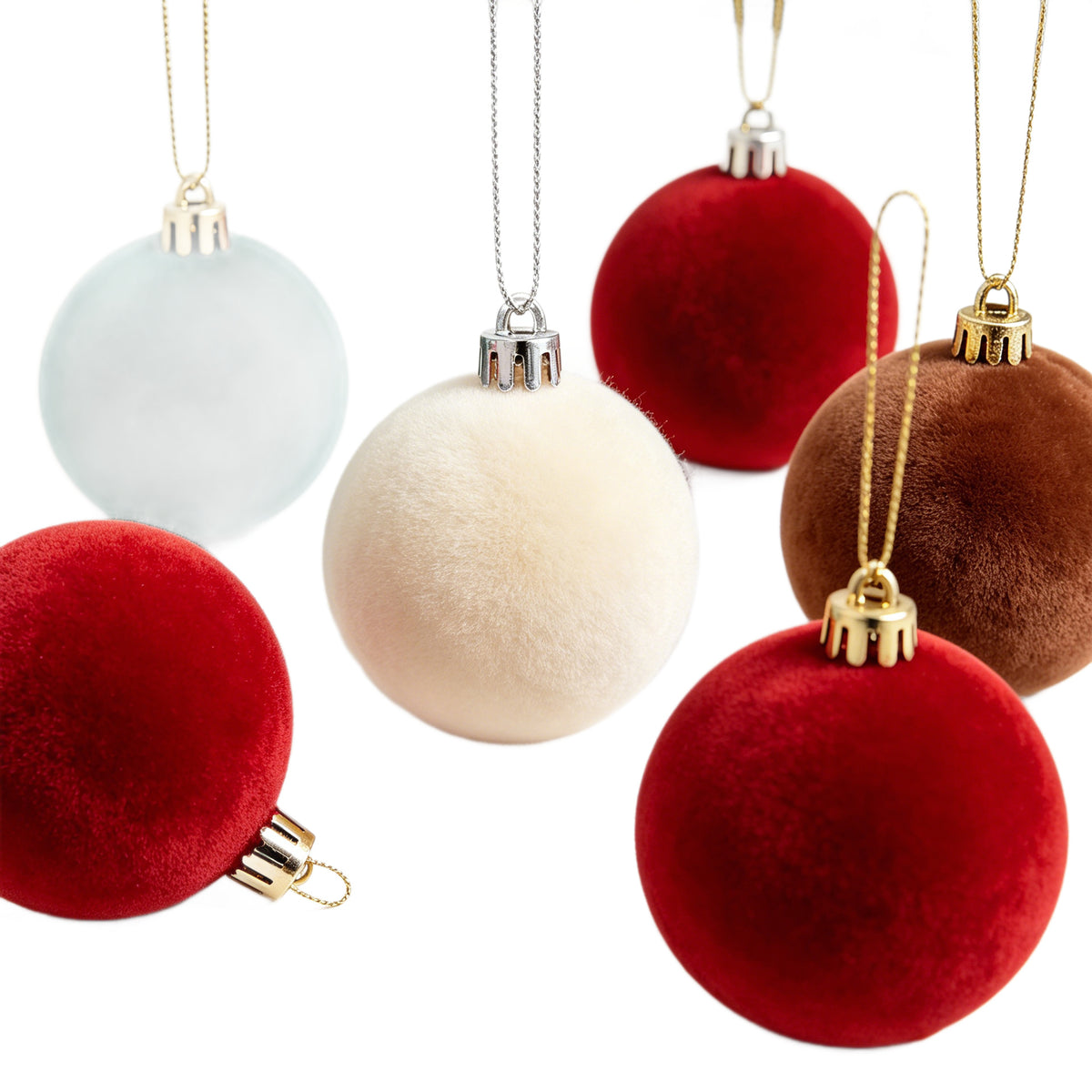 Elegante Samt Weihnachtsbaumkugel
