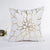 Elegantes Floral Folienprint Kissen