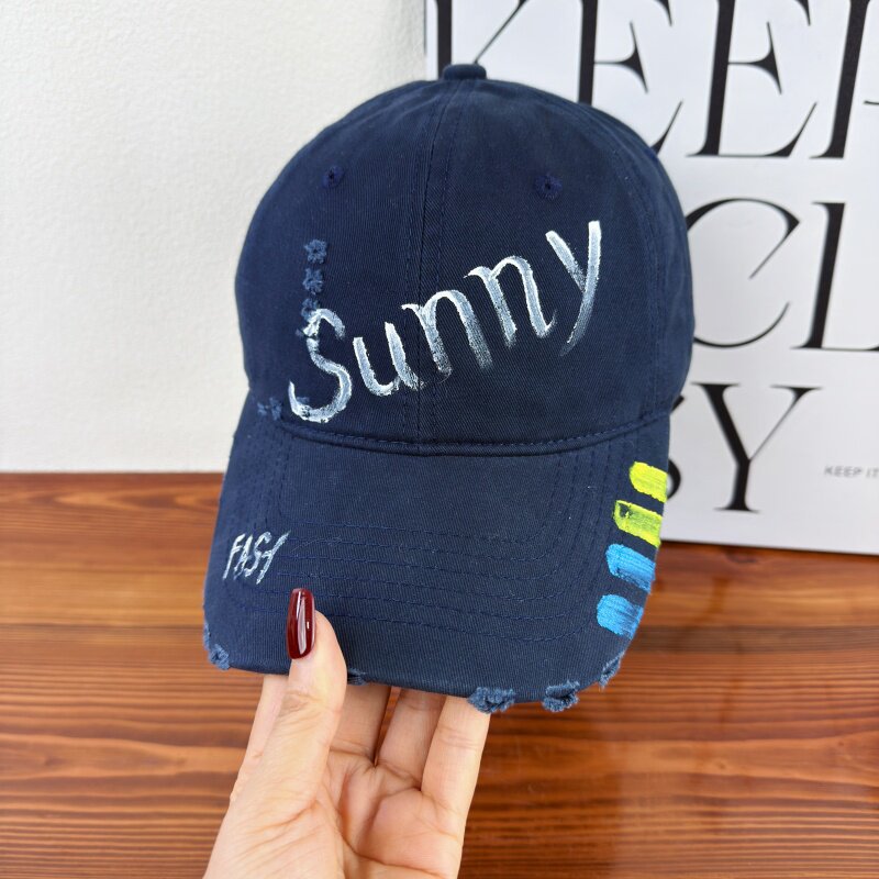 Damen Gestreifter Grafik Sonnenhut Brehn