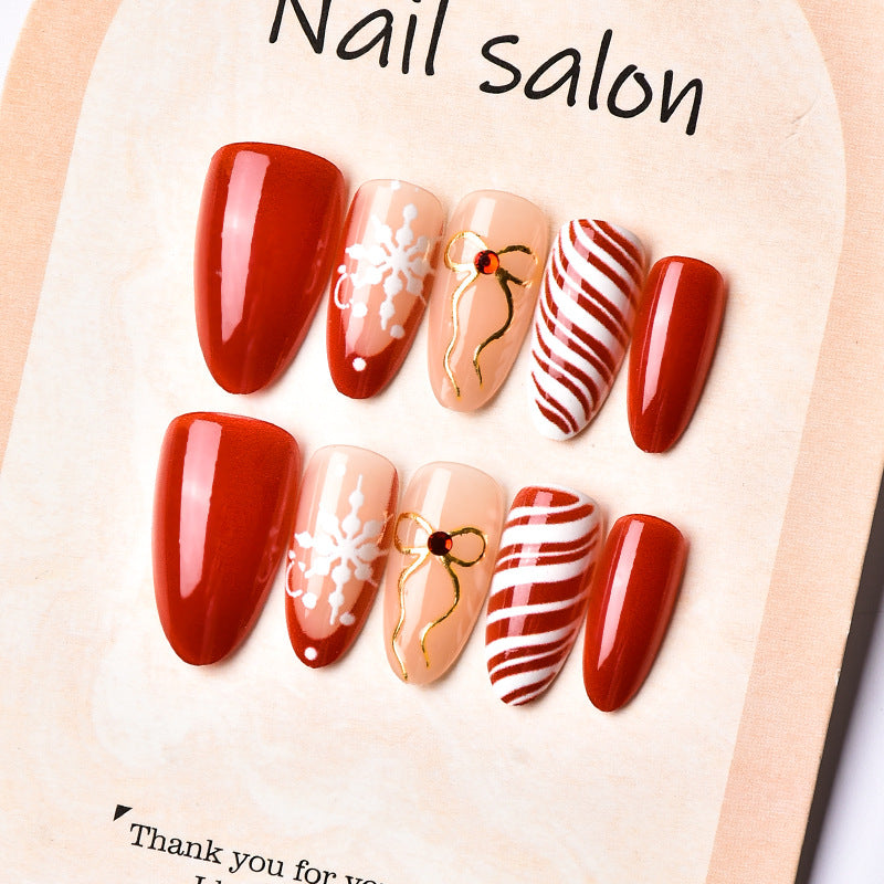 Festliches saisonales Press-On-Nail-Art-Set Brehn 1790636425