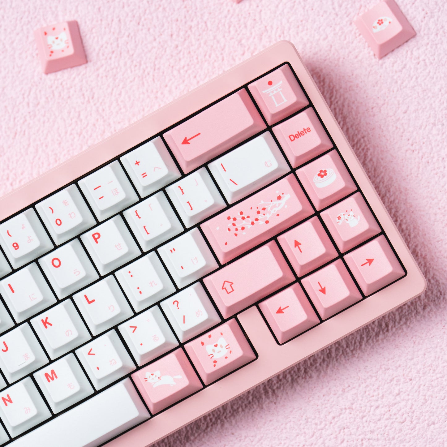 Benutzerdefinierte pinke Keycap Mechanische Tastatur Brehn