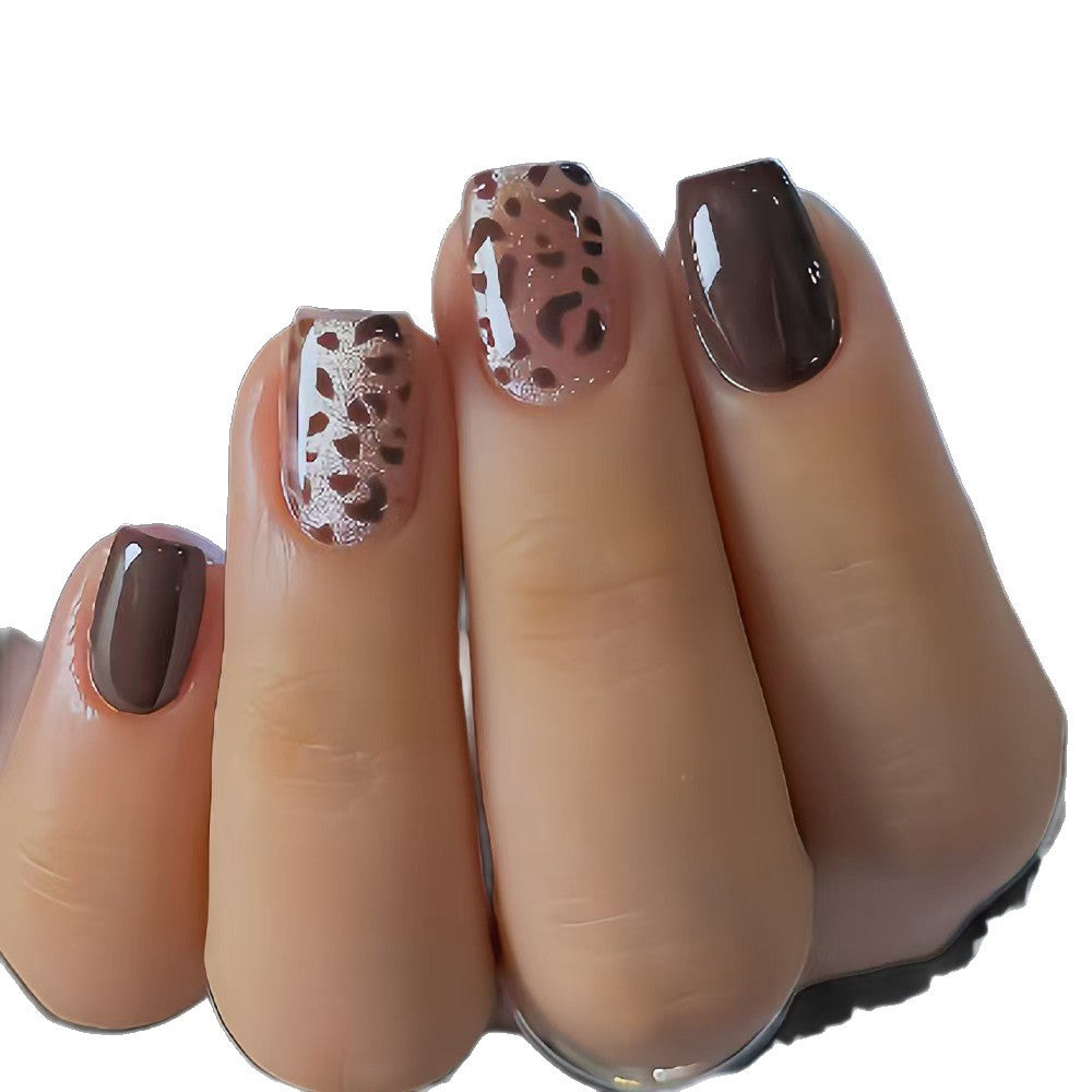 Künstliche Kunstfingernägel mit Modernem Leopardenmotiv Brehn