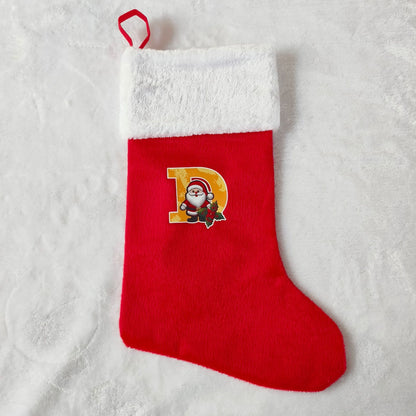 Festlicher Weihnachtsstrumpf mit personalisierbarem Motiv