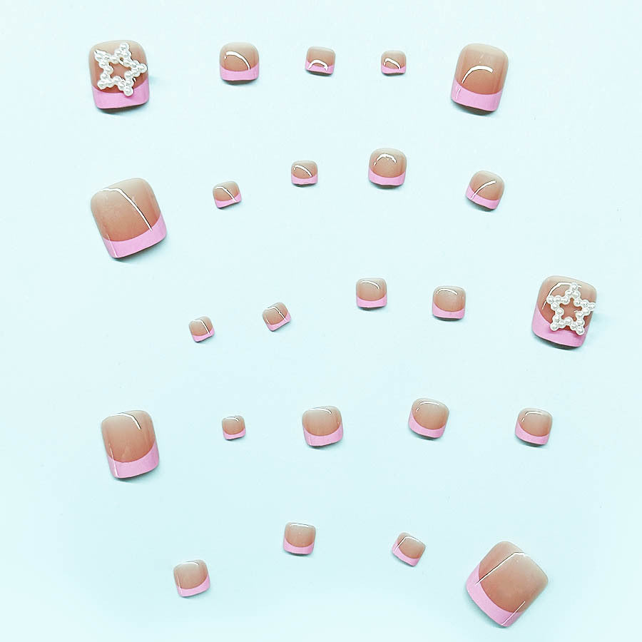 Fußnagelkunstset mit stilvollen 3D-Verzierungen Brehn