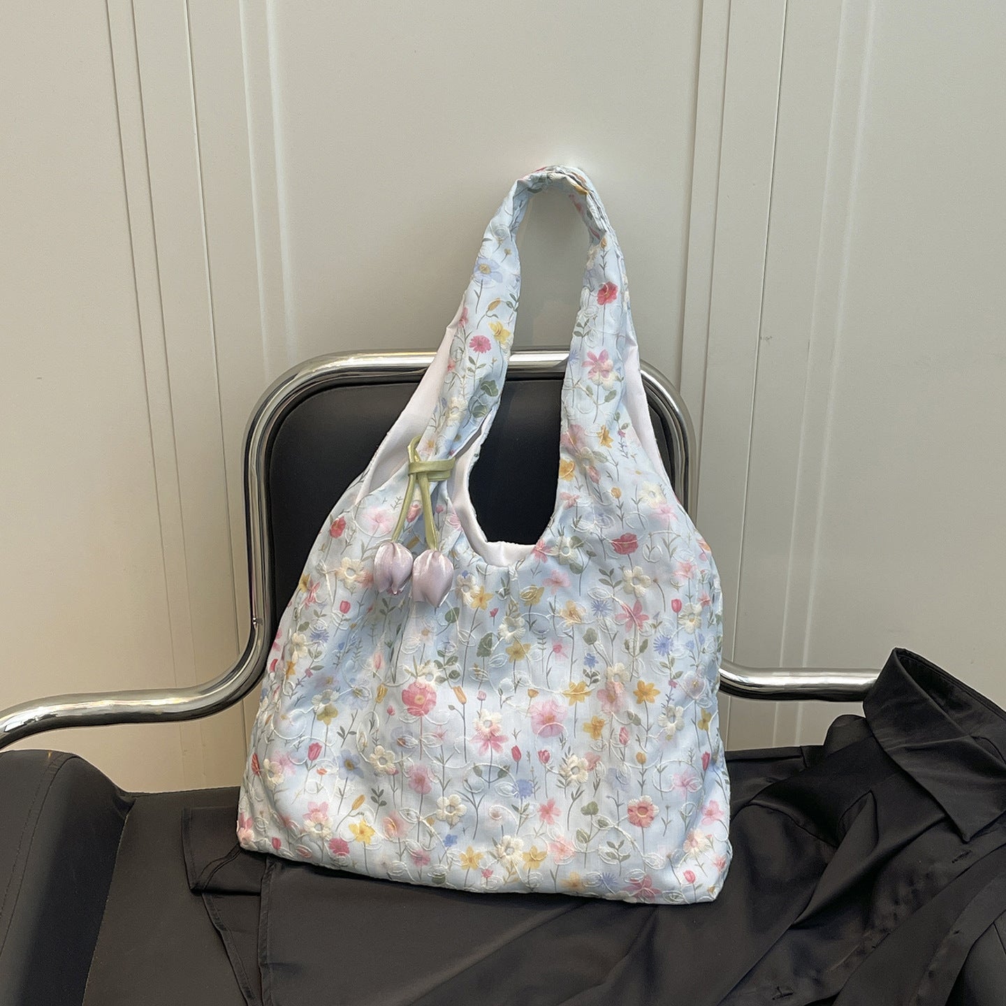 Praktische Blumendruck Tragetasche Brehn