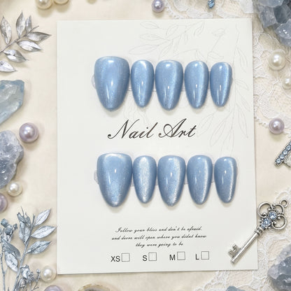 Premium Langanhaltende Press-On Nagelset