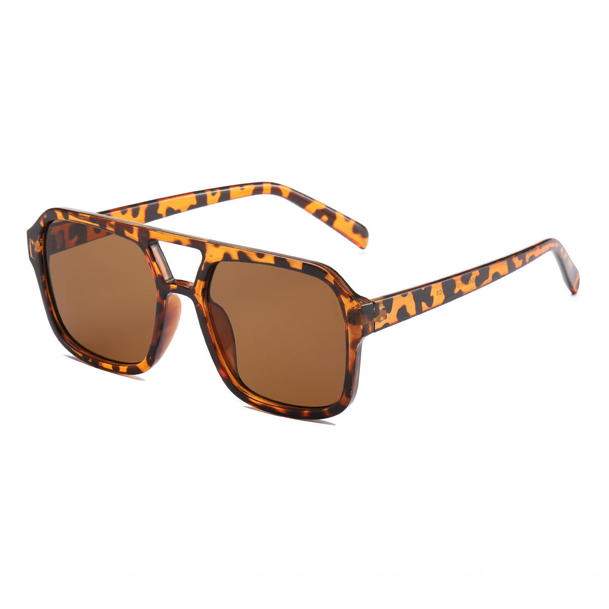 Damen elegante quadratische Sonnenbrille mit stilvollem Muster Brehn