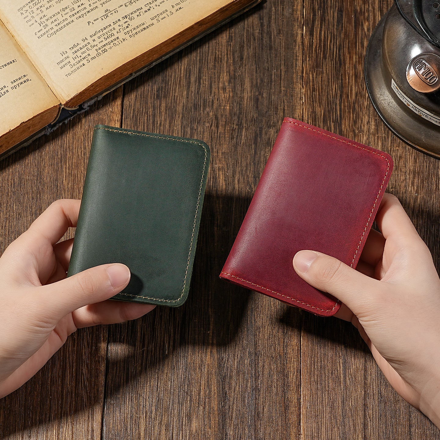 Premium Leder Bi-Fold Kartenbörse
