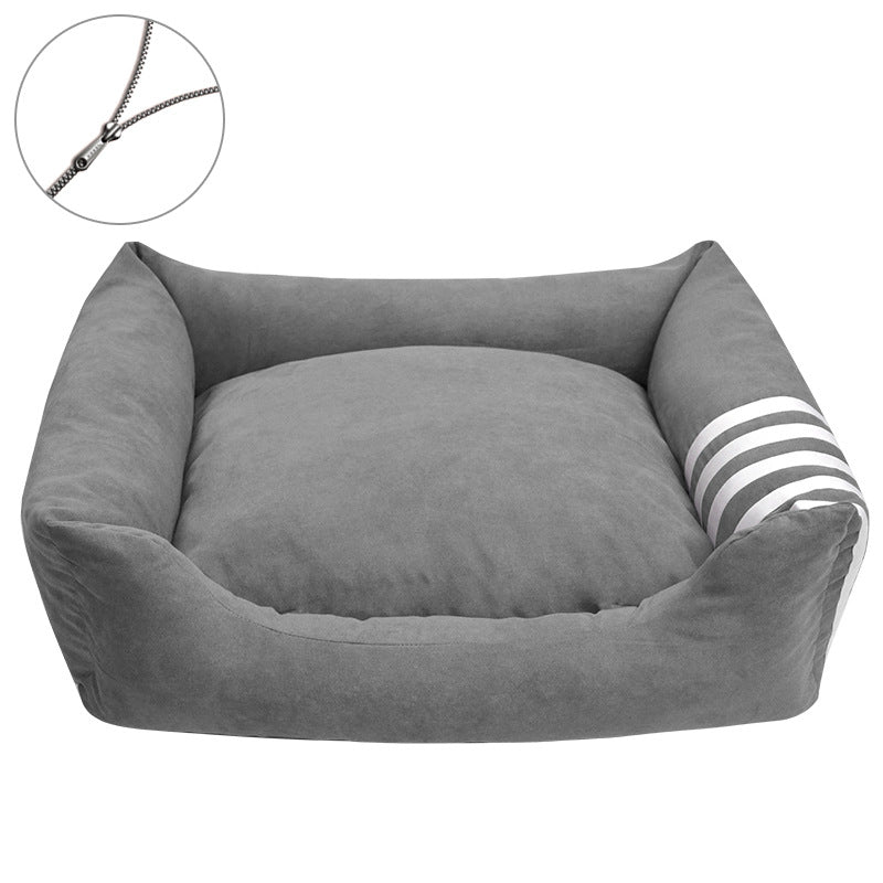 Gemütliches Rückenkissen-Hundebett