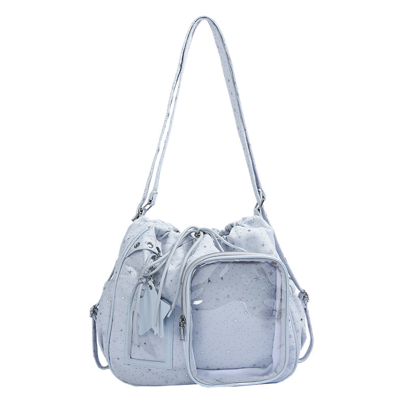 Stylische Mehrfach-Taschen Zugband Tragetasche Brehn