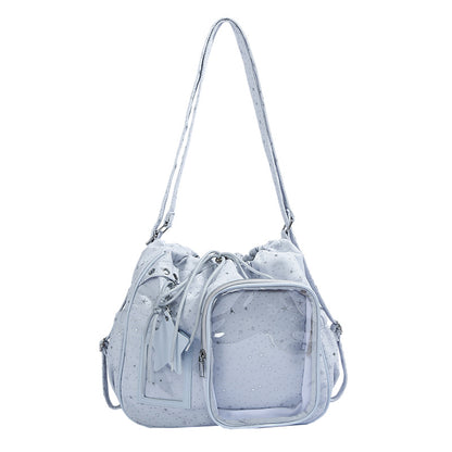 Stylische Mehrfach-Taschen Zugband Tragetasche Brehn