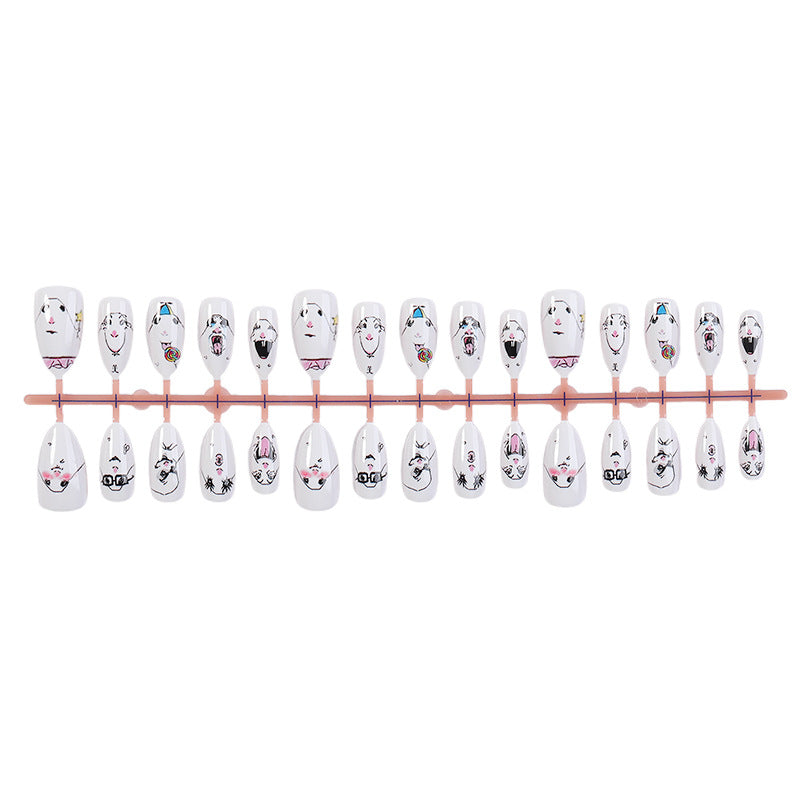 Kreatives Charakter-Themen Press-On Nagelkunst Set Brehn