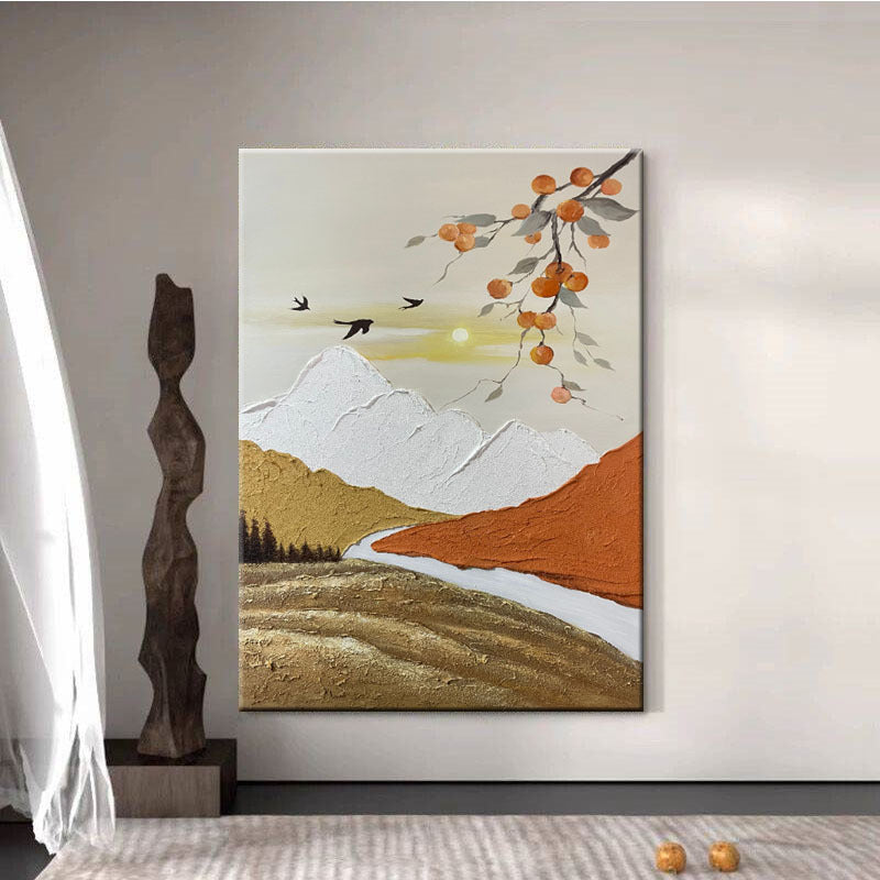 Texturiertes Landschafts-Leinwand-Kunstwerk