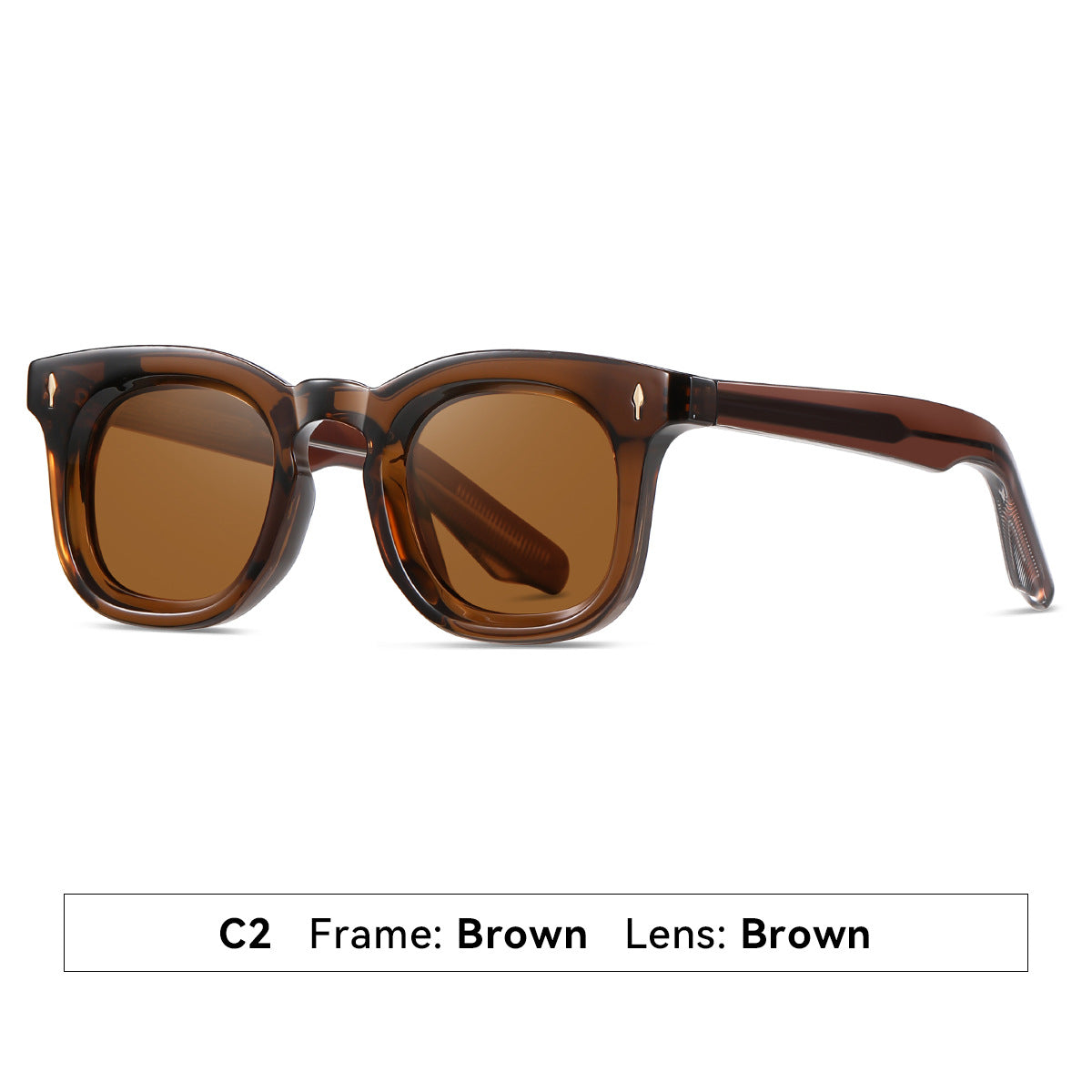Damen Sonnenbrille im modernen quadratischen Design mit UV-Schutz Brehn