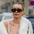 Damen modische oversized Sonnenbrille mit breitem Rahmen und schützenden Gläsern Brehn