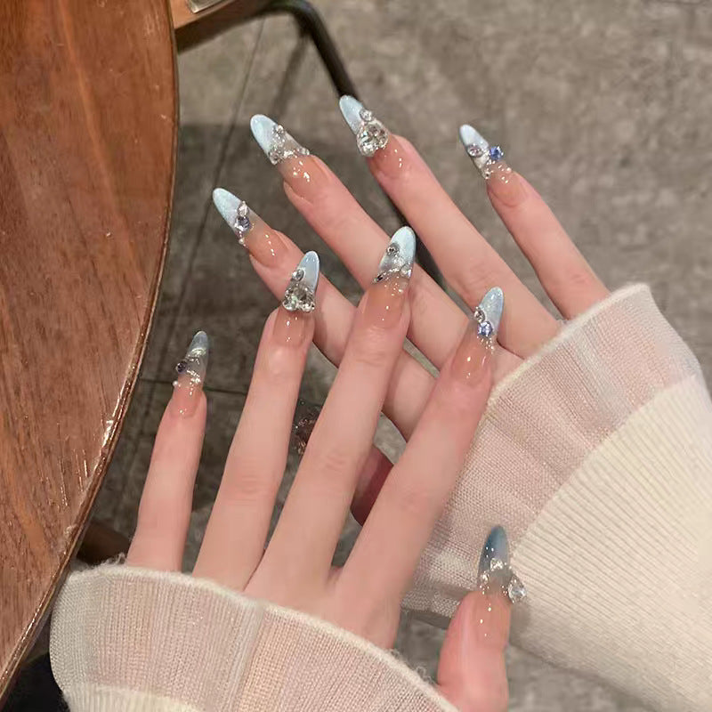 Künstlerisches Langes Stiletto Press-On Nagelset Brehn