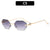 Chic Geometrische Übergroße Sonnenbrille