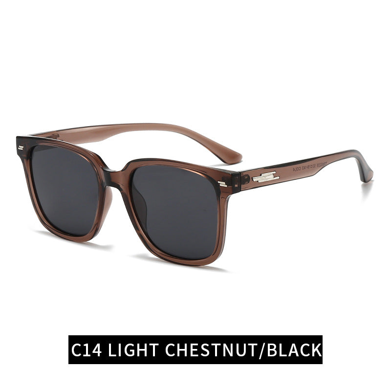 Damen modische quadratische Sonnenbrille mit UV-Schutz und flexiblem Gestell Brehn