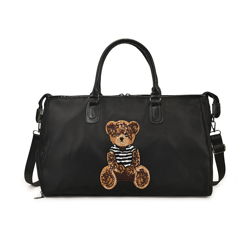 Süße Bär gestickte Reise Duffle Tasche Brehn