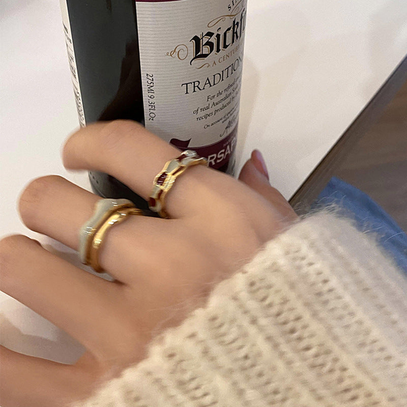 Chic Floral Verstellbares Ring Set Brehn