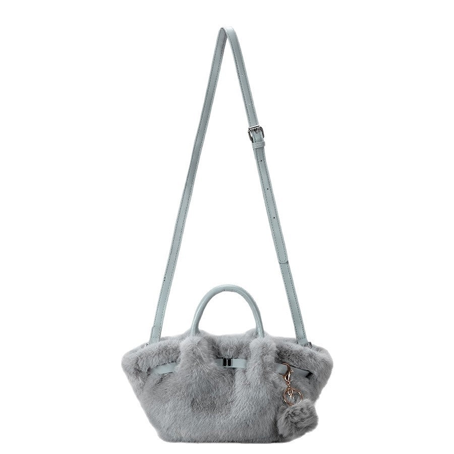 Plüsch Kunstfell Handtasche