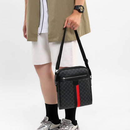 Trendige strukturierte Crossbody-Tasche