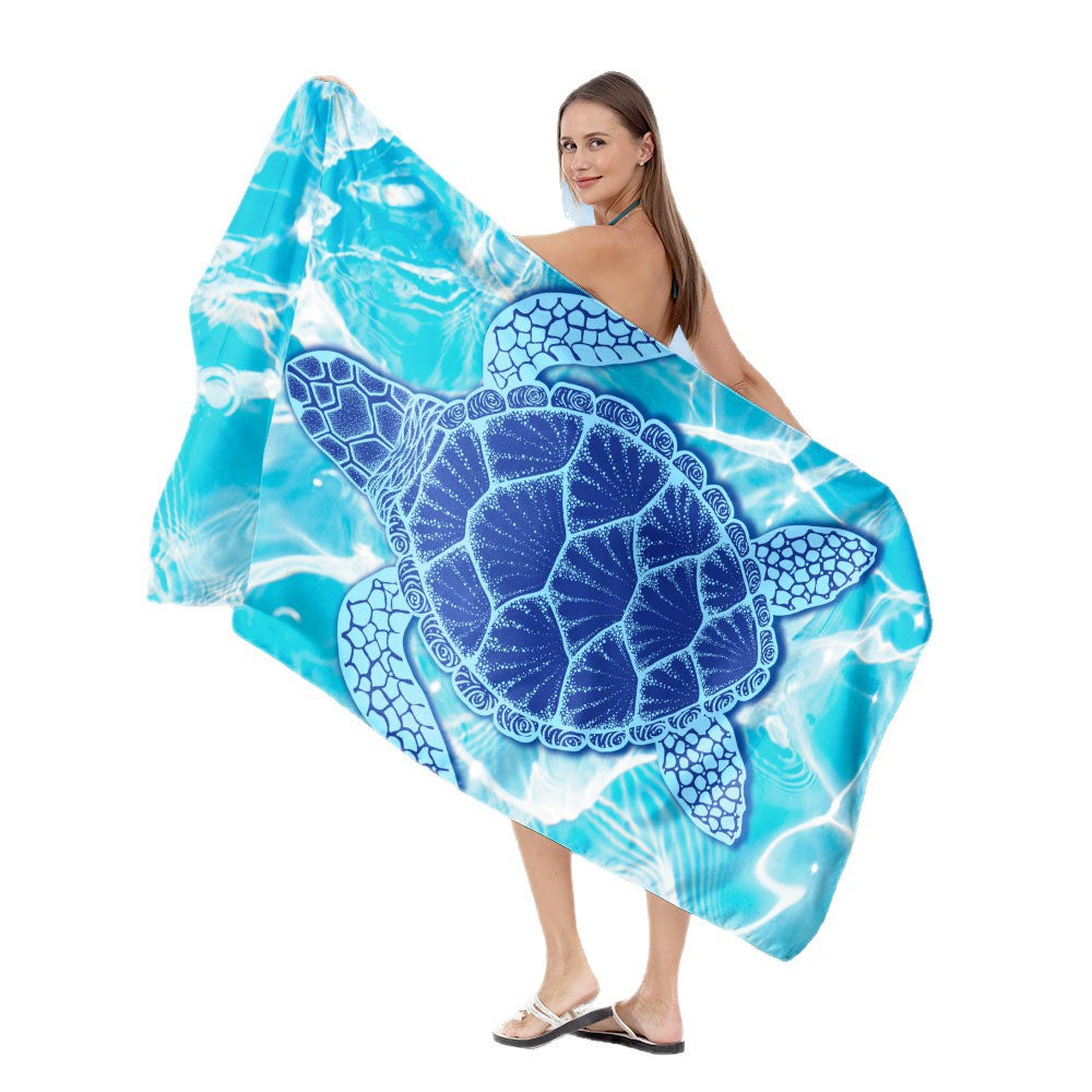 Strandtuch mit künstlerischem Mandala-Design Brehn
