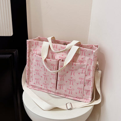WoGemusterte Canvas Tragetasche Brehn