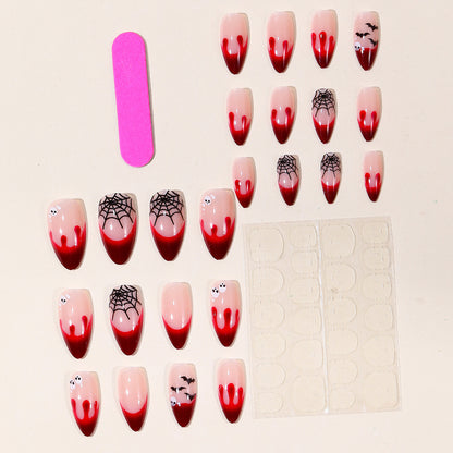 Gothic-Themed Bloody Nail Art Extensions Brehn