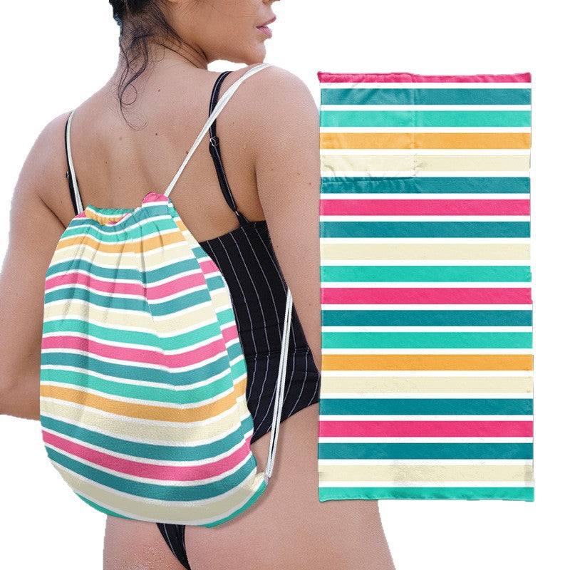 Multifunktionale Strandtasche mit integriertem Handtuch Brehn