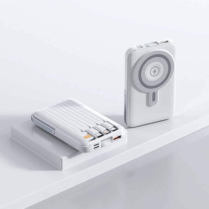 Tragbare Magnet Powerbank mit Schnellladefunktion und LED-Anzeige Brehn
