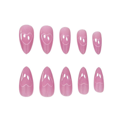 Herz-Design Acryl-Nagelkunst Verbesserungen Brehn