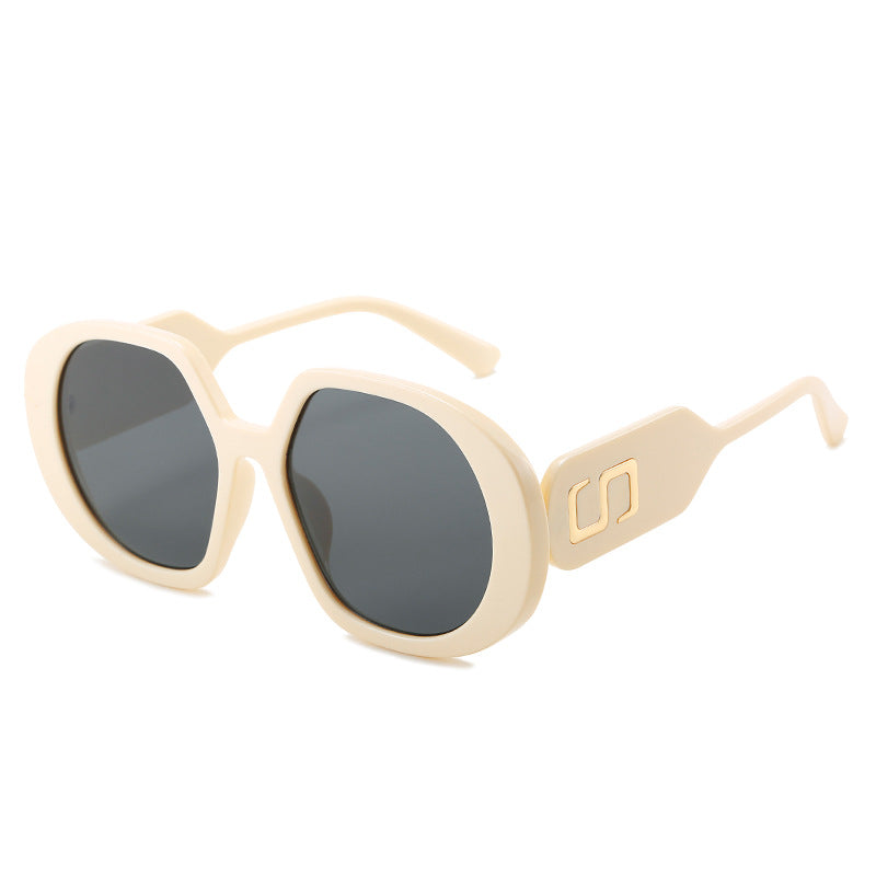 Damen oversized Sonnenbrille mit markantem Rahmen und UV-Schutz Brehn
