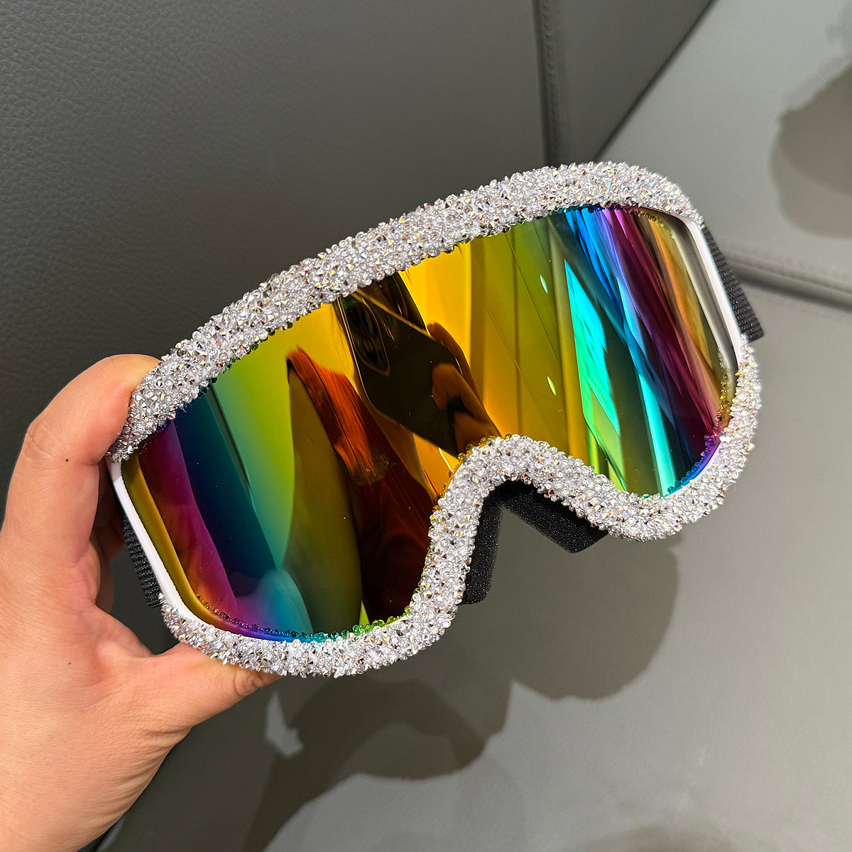 Damen Skibrille mit funkelndem Kristallbesatz Brehn