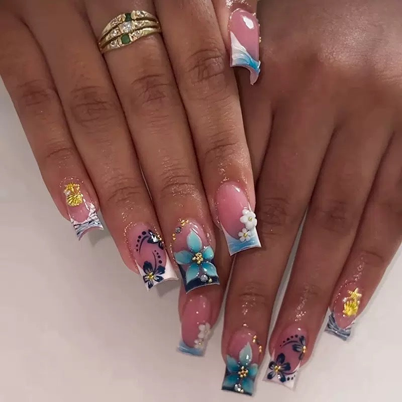 Dekorative Florale Nagelkunst Verlängerungen Brehn 1787913768