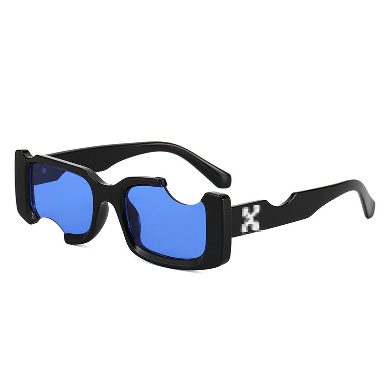 Damen exklusive modische Sonnenbrille mit futuristischem Design Brehn