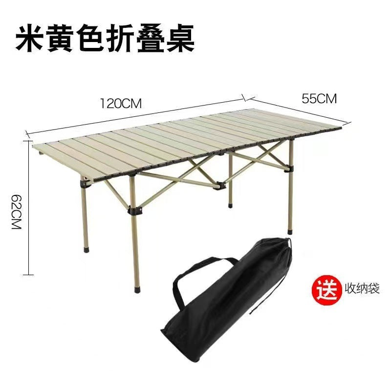 Faltbarer Camping-Tisch Mit Robustem Aluminiumgestell Und Tragetasche Brehn