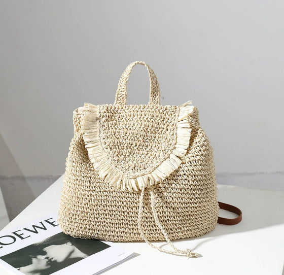 Damen Handgeknüpfte Freizeit-Rucksacktasche Brehn