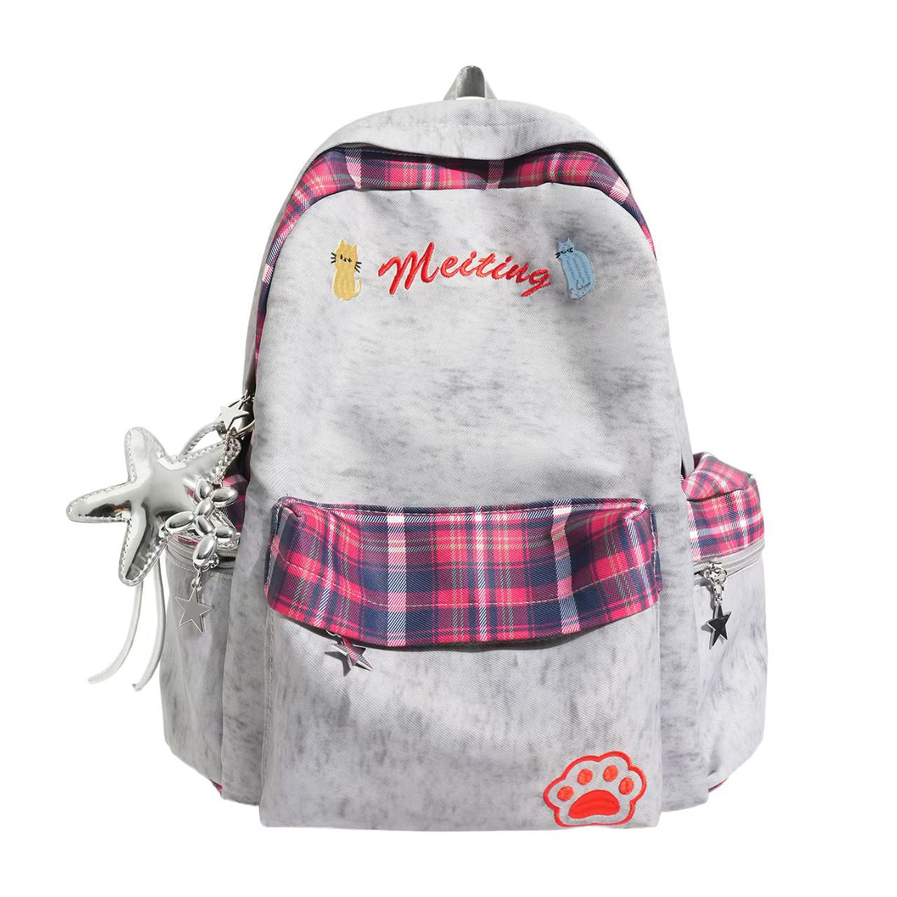 Gestickter lässiger Schulrucksack Brehn