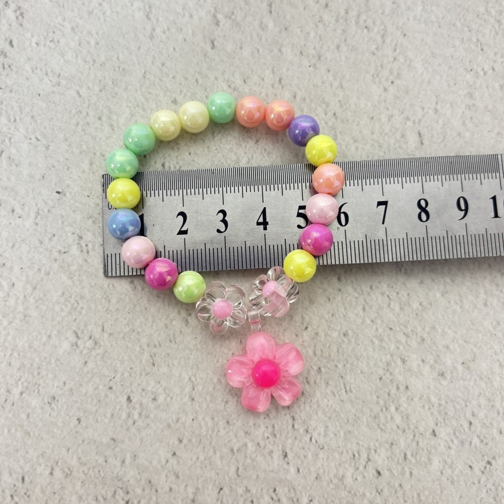 Buntes Armband mit Blumenanhängern Brehn