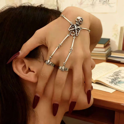 Künstlerische Skelett-Hand-Schmuck Brehn